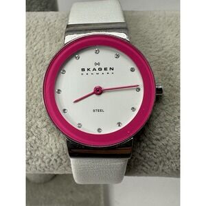 Skagen SKW2016 New Battery Ladies Watch 26MM 7.25" Leather Band K87